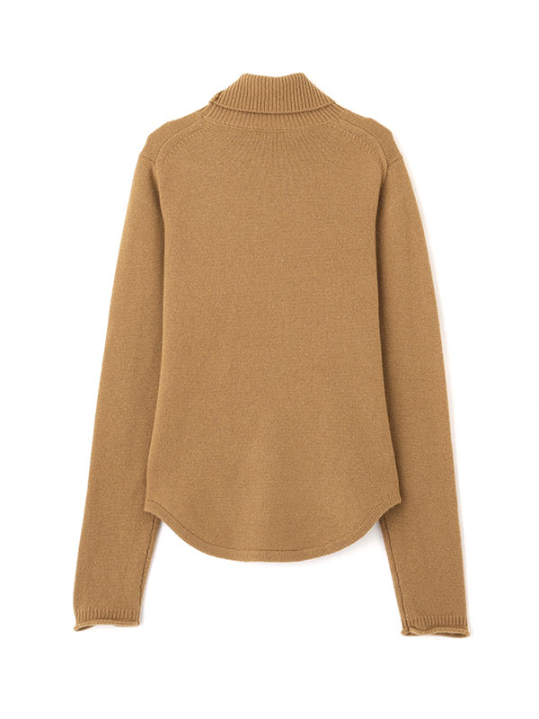 ウールカシミヤタートルネックニットプルオーバー