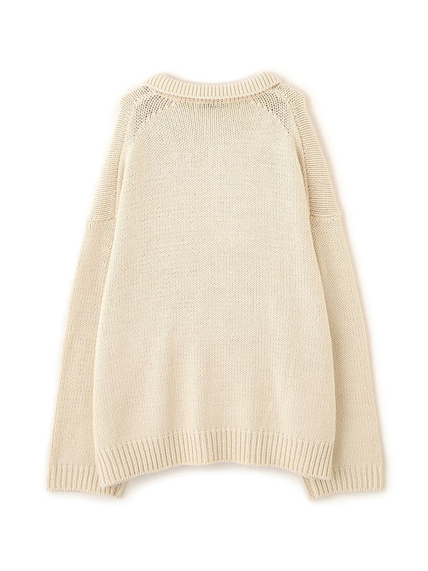 オーバーサイズスキッパーニットプルオーバー