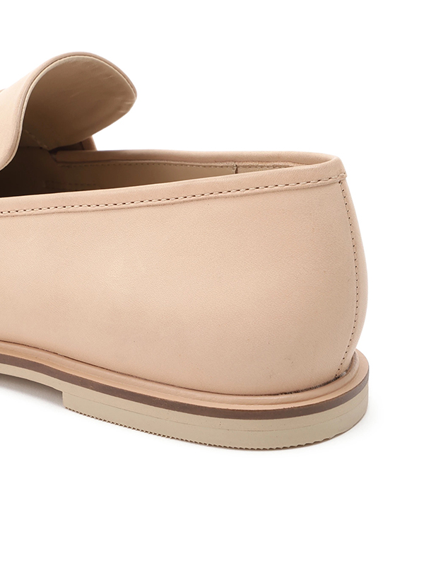 ソフトレザースクエアローファー