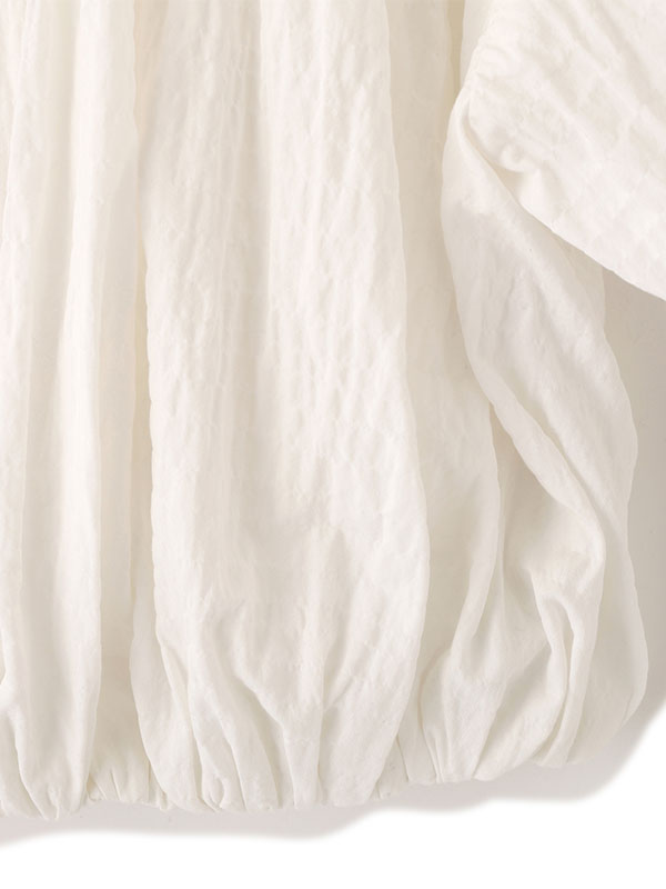 オフショルダーボリュームスリーブブラウス