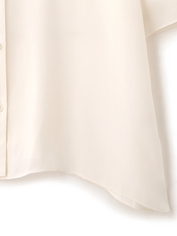 オープンネックキュプラシャツ