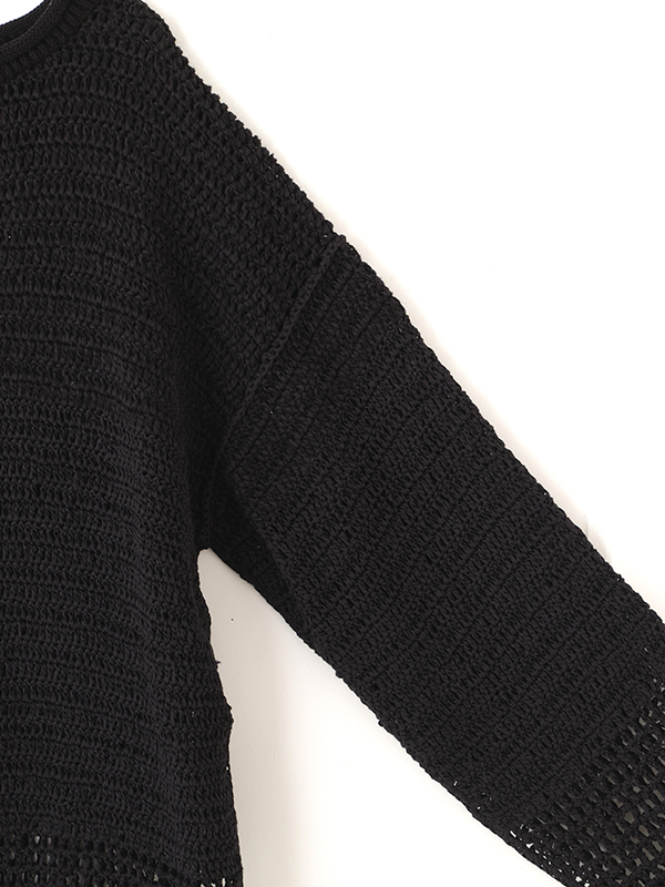 シアークロシェニットプルオーバー