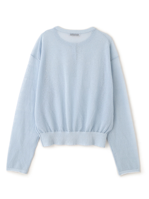 ヘンリーネックシアーニットプルオーバー