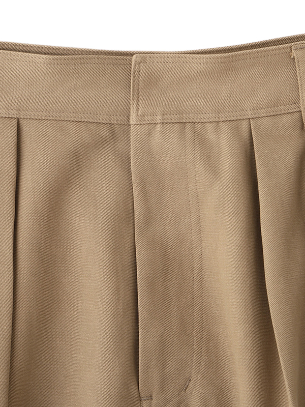 ソフトコットンタックカーブパンツ