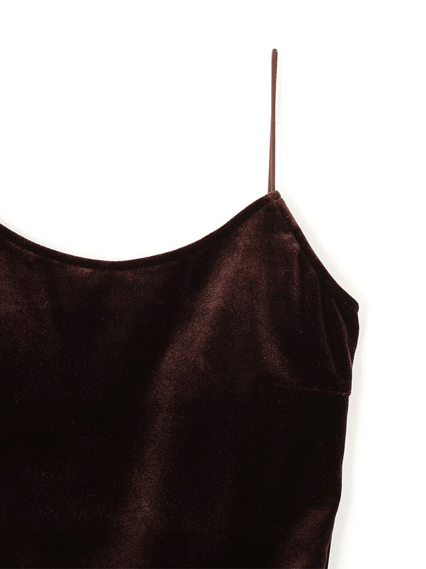 ナローストラップベロアスウィムウェア