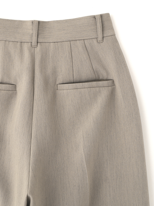 ダブルクロスハイウエストタックパンツ