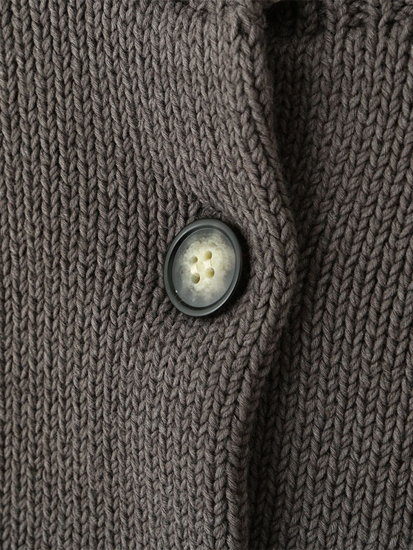 ハイネックコンパクトニットカーディガン