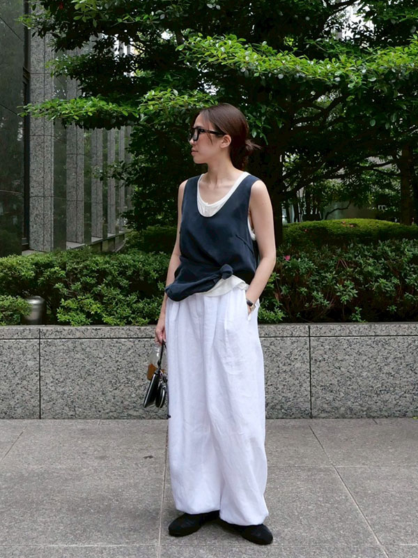 キュプラタンクトップ(F NAVY): トップス │ ETRE TOKYO