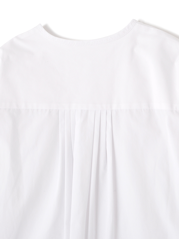 SANTEアクセサリーボタンノーカラーシャツ