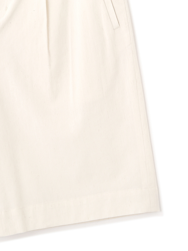 コットンリネンハーフパンツ