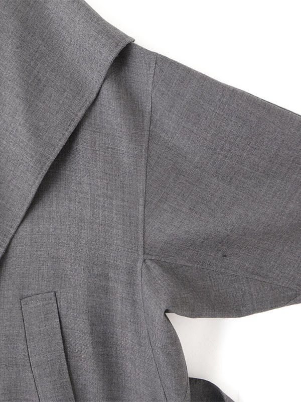 SANTEウーステッドクロークリバーコート