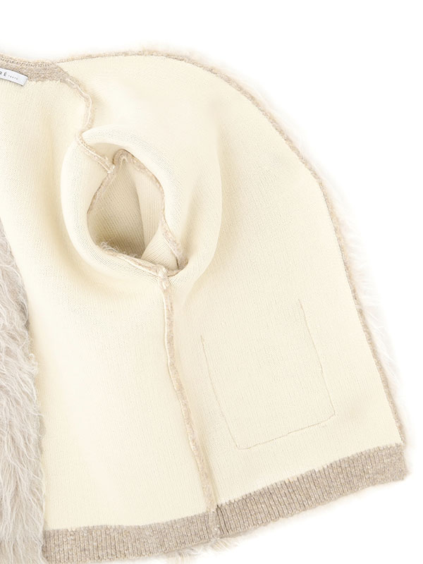 ダブルフェイスヘアリーニットカーディガン