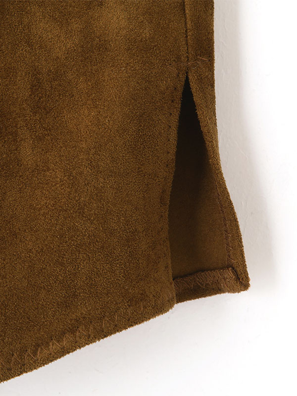 フェイクスウェードオーバーサイズシャツ