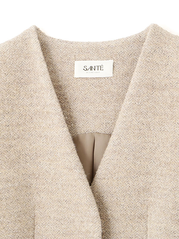 SANTEヘリンボーンツィードベスト