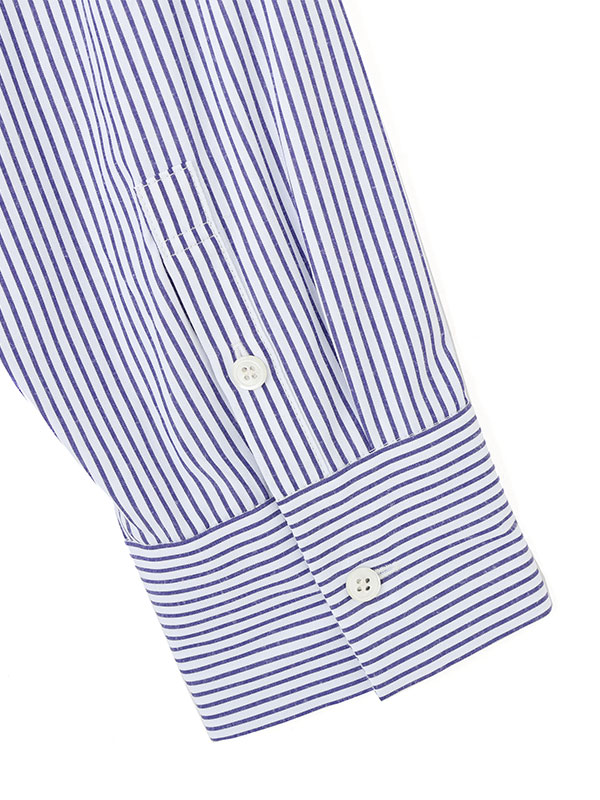 サイドスリットストライプシャツ