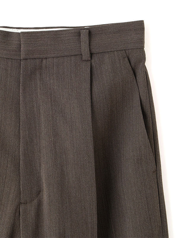 SANTEワンタックセンタークリースパンツ