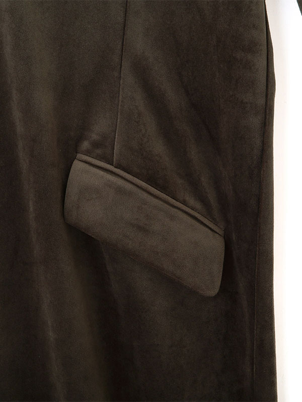 プランジングベロアワンピース