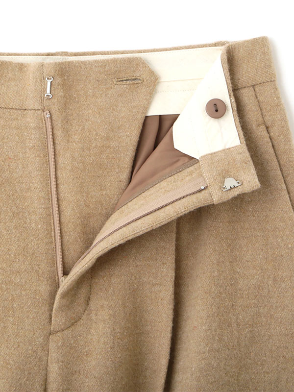 ウールツイルセミワイドパンツ