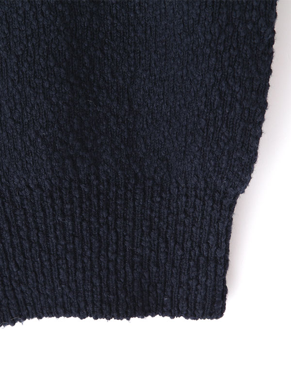 ファンシーヤーンクルーネックニットカーディガン