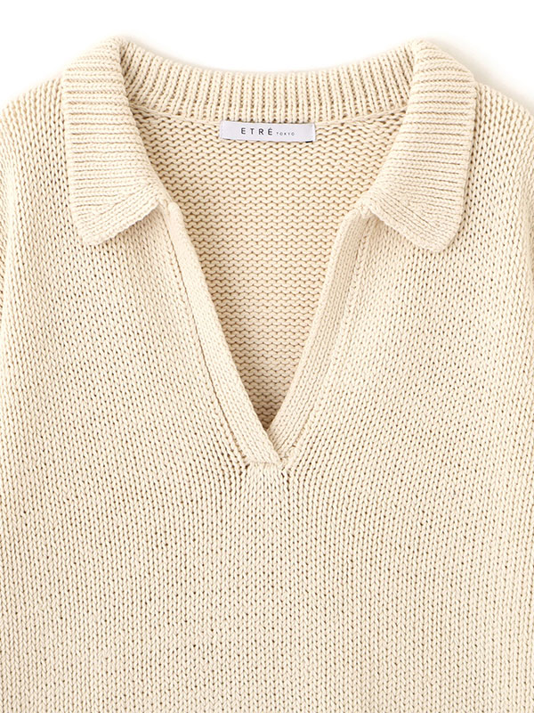 オーバーサイズスキッパーニットプルオーバー