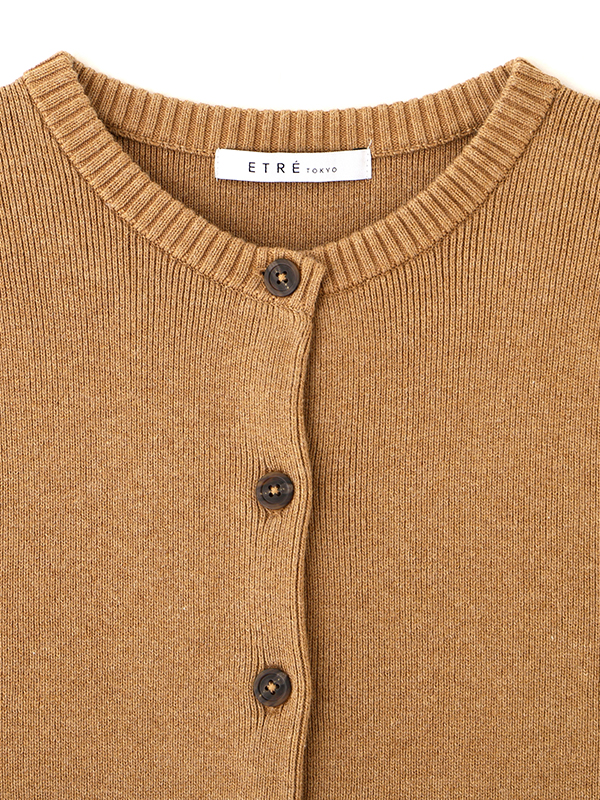 ミドルゲージコンパクトニットカーディガン