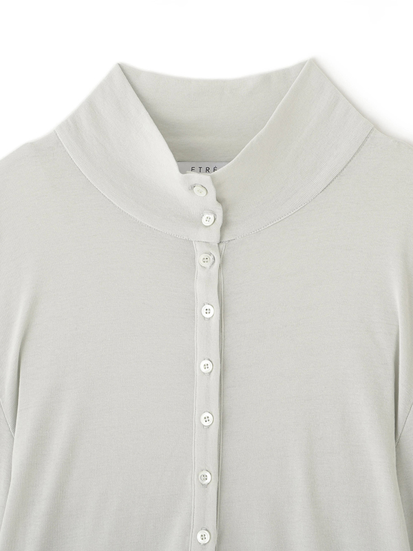 ガーゼフライスフロントオープンプルオーバー