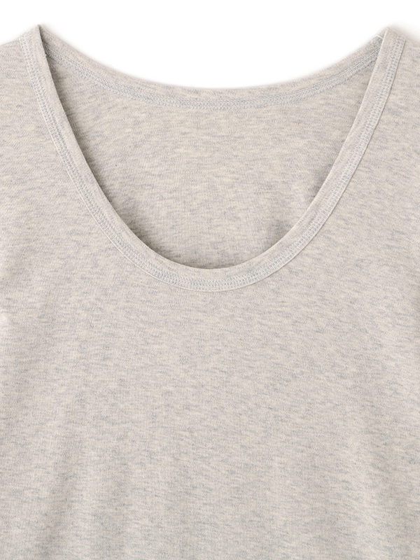 オーガニックコットンUネックロンTee