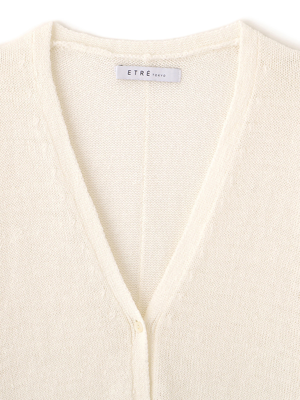 リリヤーンリネンVネックカーディガン