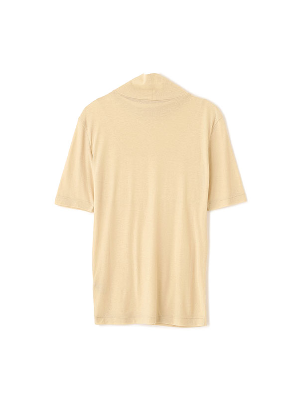 ハーフスリーブハイネックシアープルオーバー