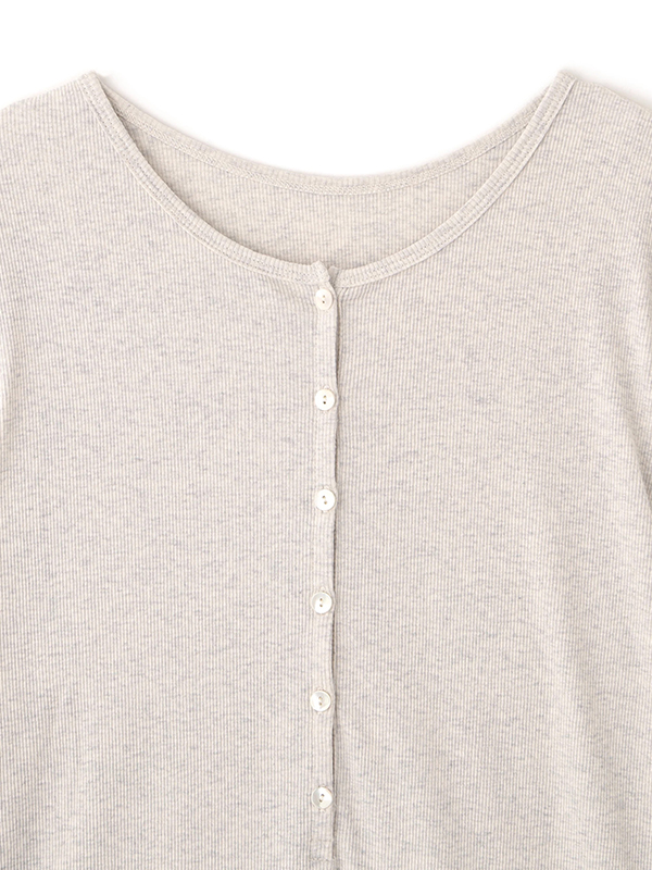 ヘンリーネックシアープルオーバー