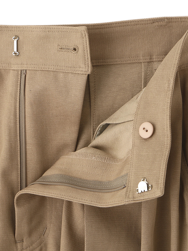 ソフトコットンタックカーブパンツ