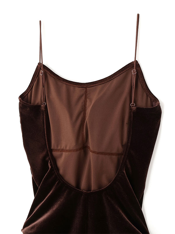 ナローストラップベロアスウィムウェア