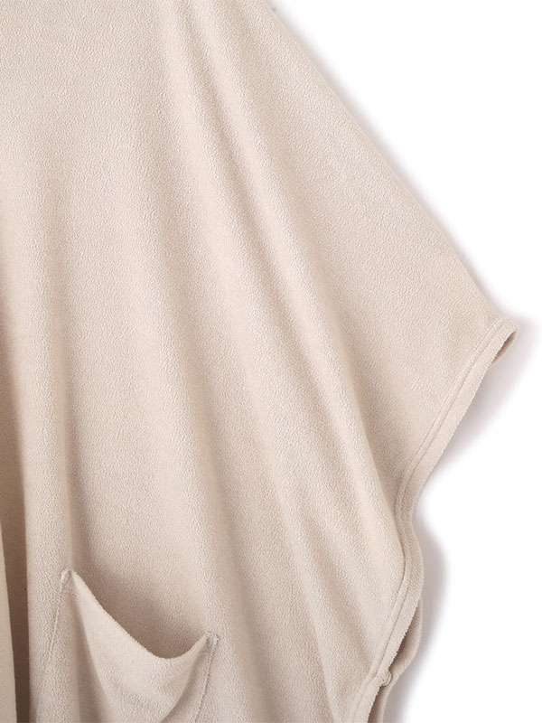 フェードパイルフードポンチョ