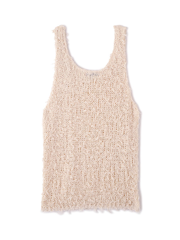 ミックスヤーンニットタンクトップ(F WHITE): トップス │ ETRE TOKYO