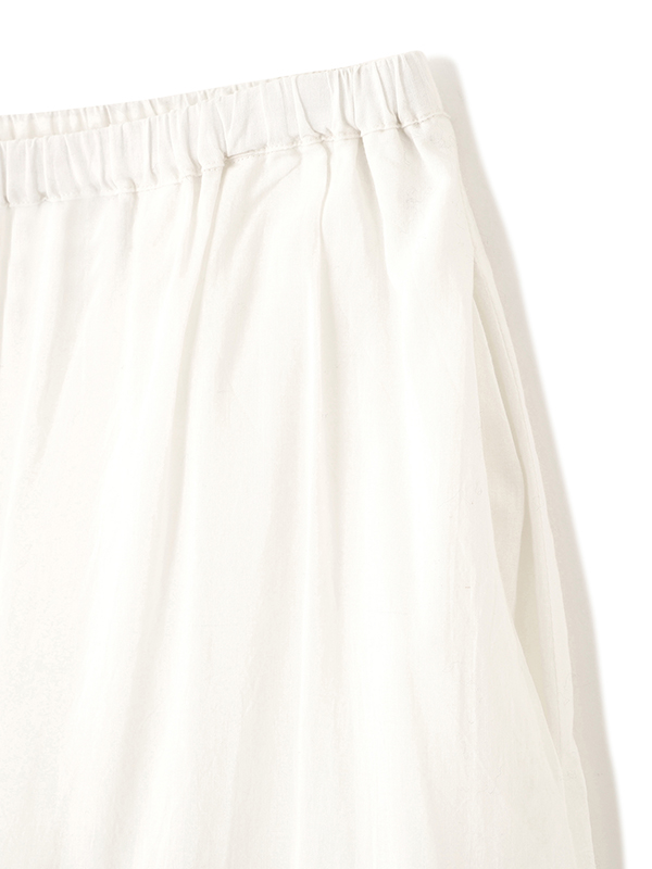 エアリーコットンガーメントダイボリュームスカート