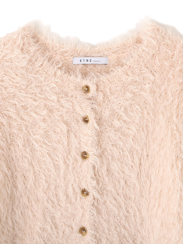 フェザーヤーンニットカーディガン