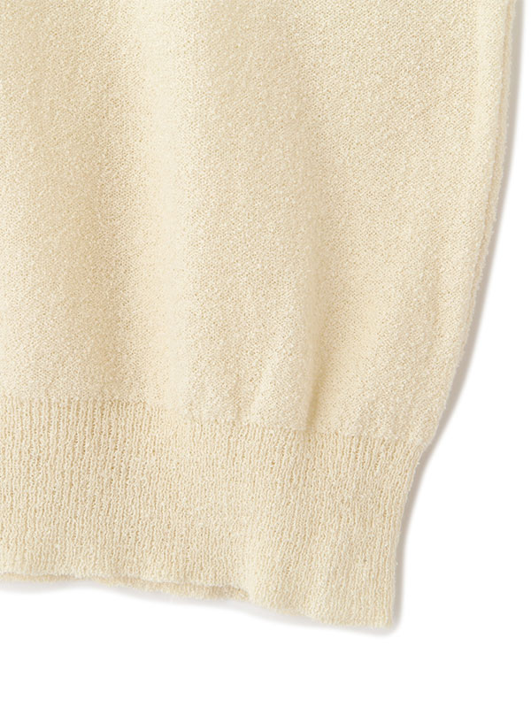 ハーフスリーブブークレニットカーディガン