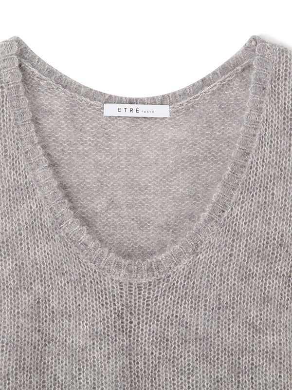 スーパーキッドモヘヤスリーブレスニットプルオーバー