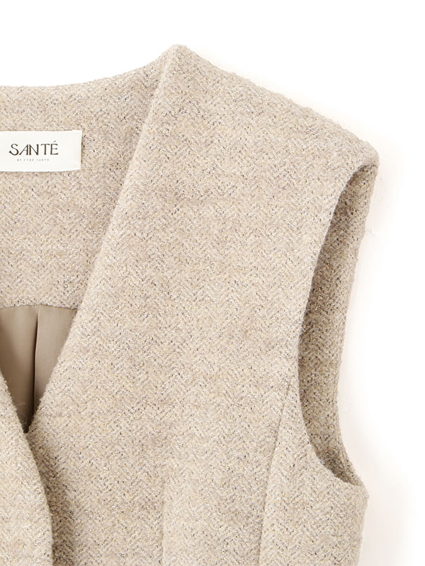 SANTEヘリンボーンツィードベスト