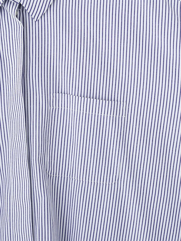 サイドスリットストライプシャツ