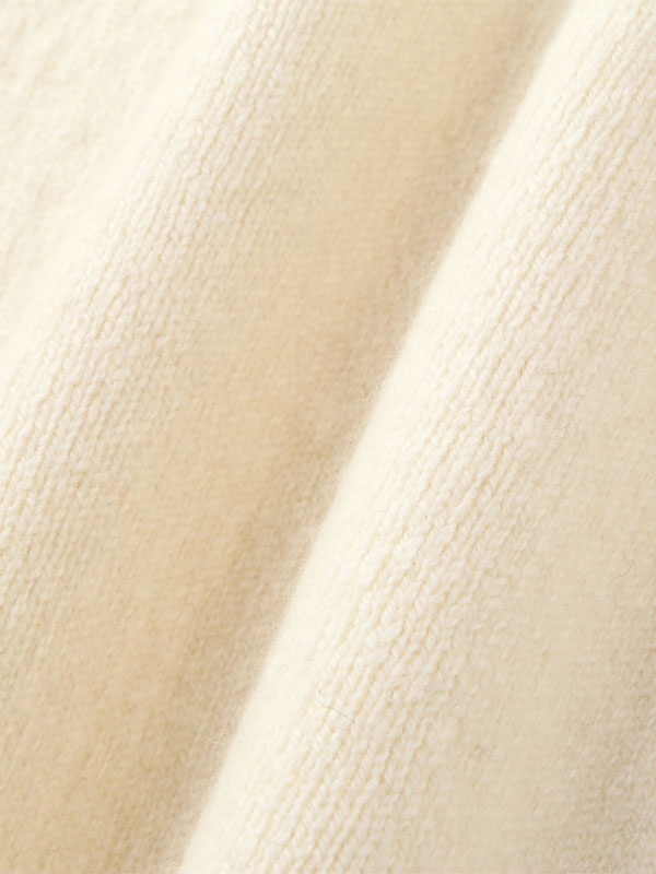 ダブルフェイスフロントファスナーニットプルオーバー