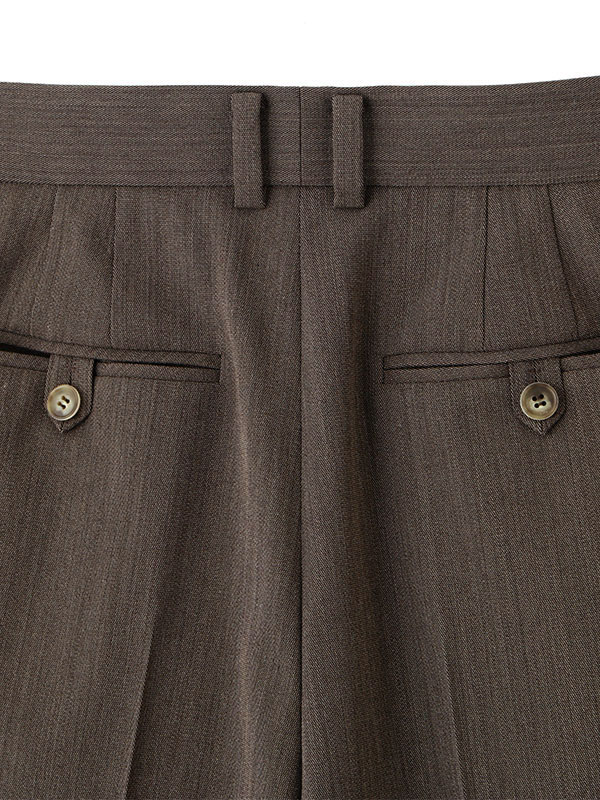 SANTEワンタックセンタークリースパンツ