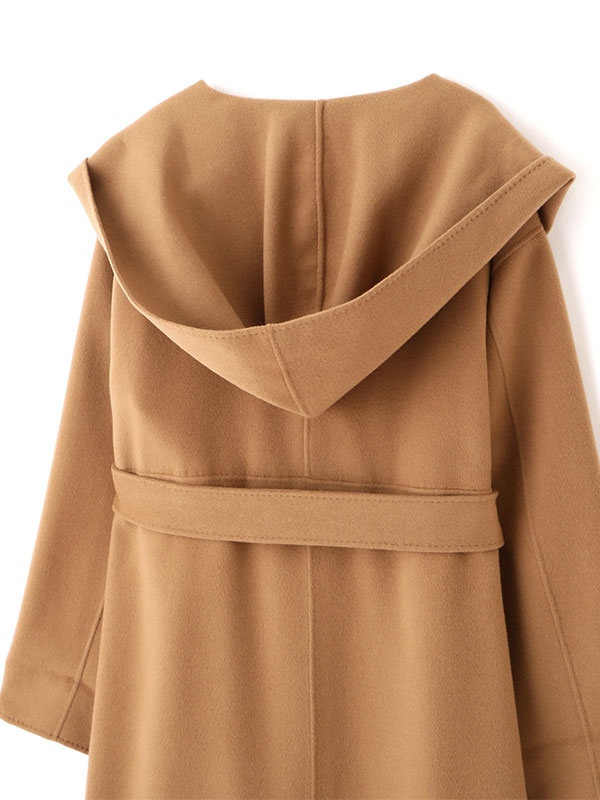 SANTEウールカシミヤフーディーリバーコート