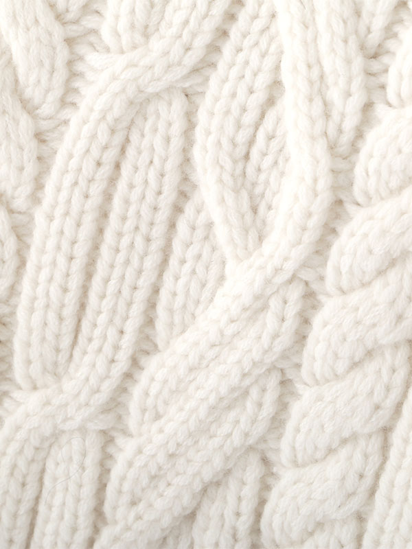 ダブルジップケーブルニットカーディガン