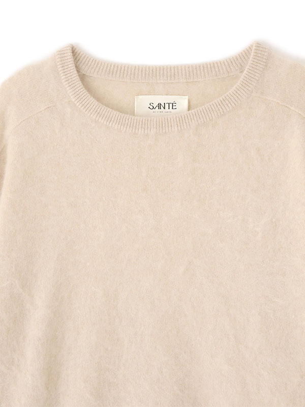 SANTEカシミヤヘアリーニットプルオーバー