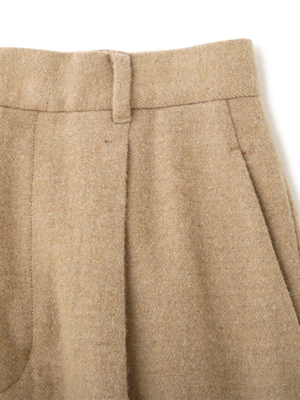 ウールツイルセミワイドパンツ