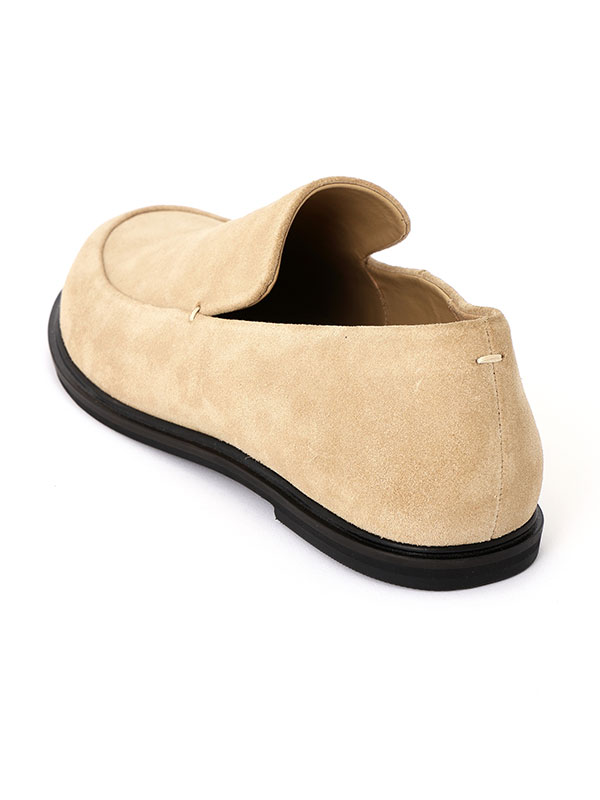 スウェードフラットローファー