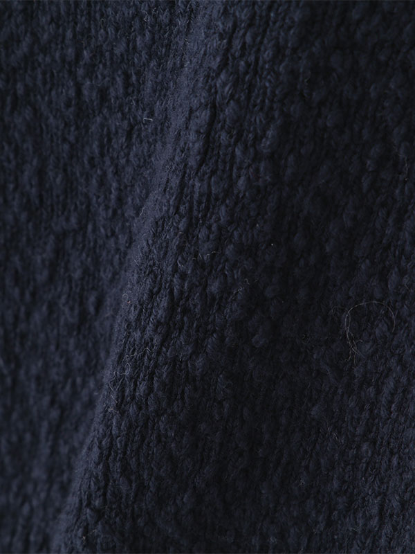 ファンシーヤーンクルーネックニットカーディガン