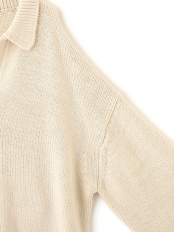 オーバーサイズスキッパーニットプルオーバー