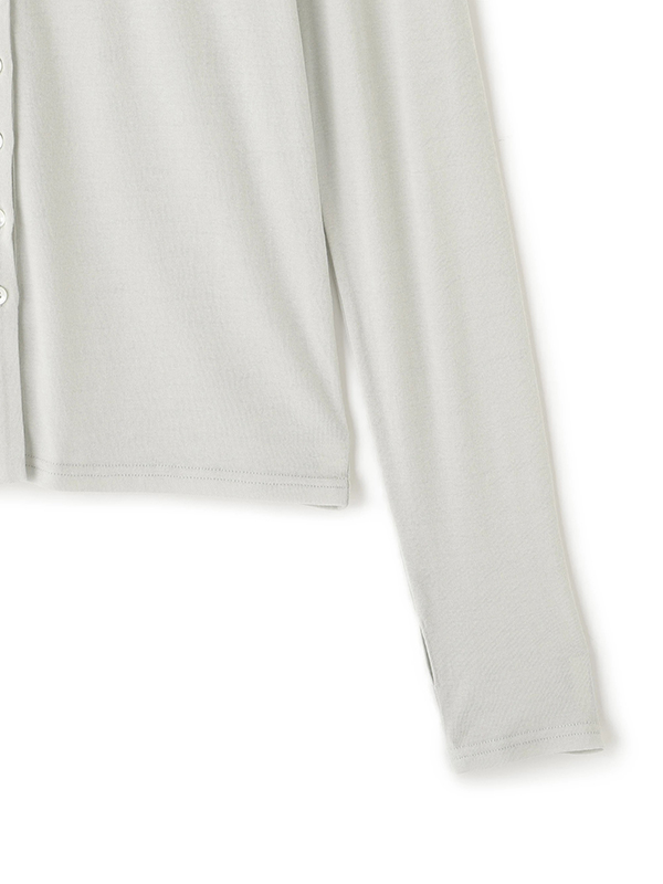 ガーゼフライスフロントオープンプルオーバー